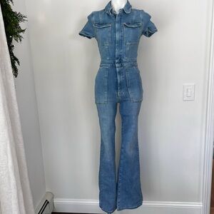Good American x Zara Denim Jumpsuit